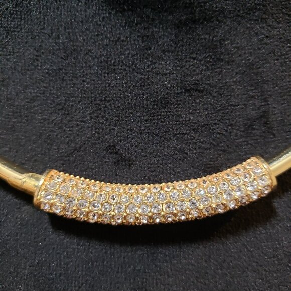 Vintage Women Clear Rhinestone Crown Trifari Necklace Jewelry with Lobster Clasp - Picture 3 of 7